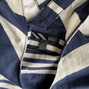 blue and white vans tank top